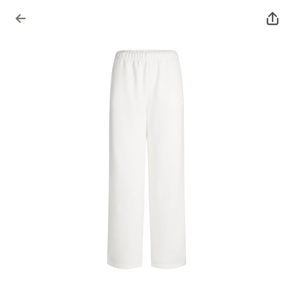 SKIMS Cotton Fleece Classic Straight Leg Pant in Marble - Picture 5 of 7